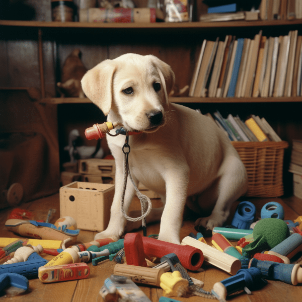Distracting Your Puppy from Chewing