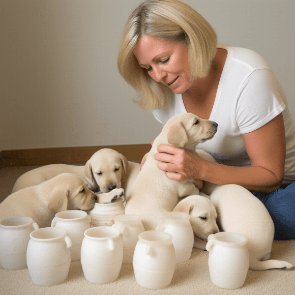 Feeding Newborn Puppies and Managing Crying