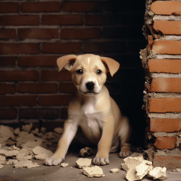The Risks of Letting Your Puppy Chew on Walls