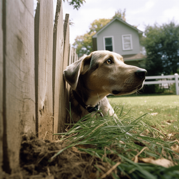 Why dogs dig under fences?